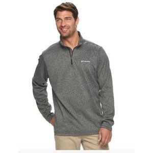Columbia Gray Dunsire Point ¼ Zip Fleece Long Sleeve Sweater Men’s Size M